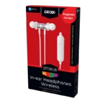 Grixx, In-ear, Koptelefoon, Bluetooth, Wireless, Afstandsbediening, Wit
