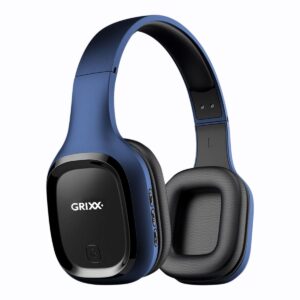 Grixx Koptelefoon Overband Bluetooth Blauw