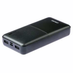 Grixx Powerbank 15000mAh met Micro USB en USB-C poort Zwart