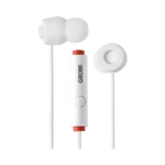Grixx, Headphones, In-ear, with microphone, White
