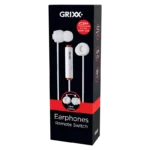 Grixx, koptelefoon, In-ear, met microfoon, Wit, Witte koptelefoon